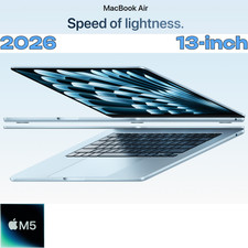 New 2026 Apple - MacBook Air 13-inch Laptop - M5 chip, Choose Color, RAM, SSD