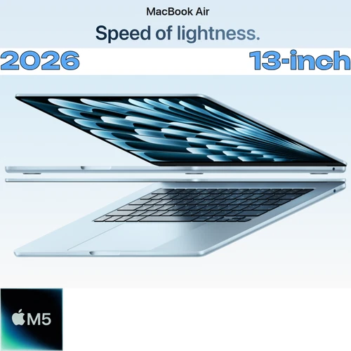 New 2026 Apple - MacBook Air 13-inch Laptop - M5 chip, Choose Color, RAM, SSD