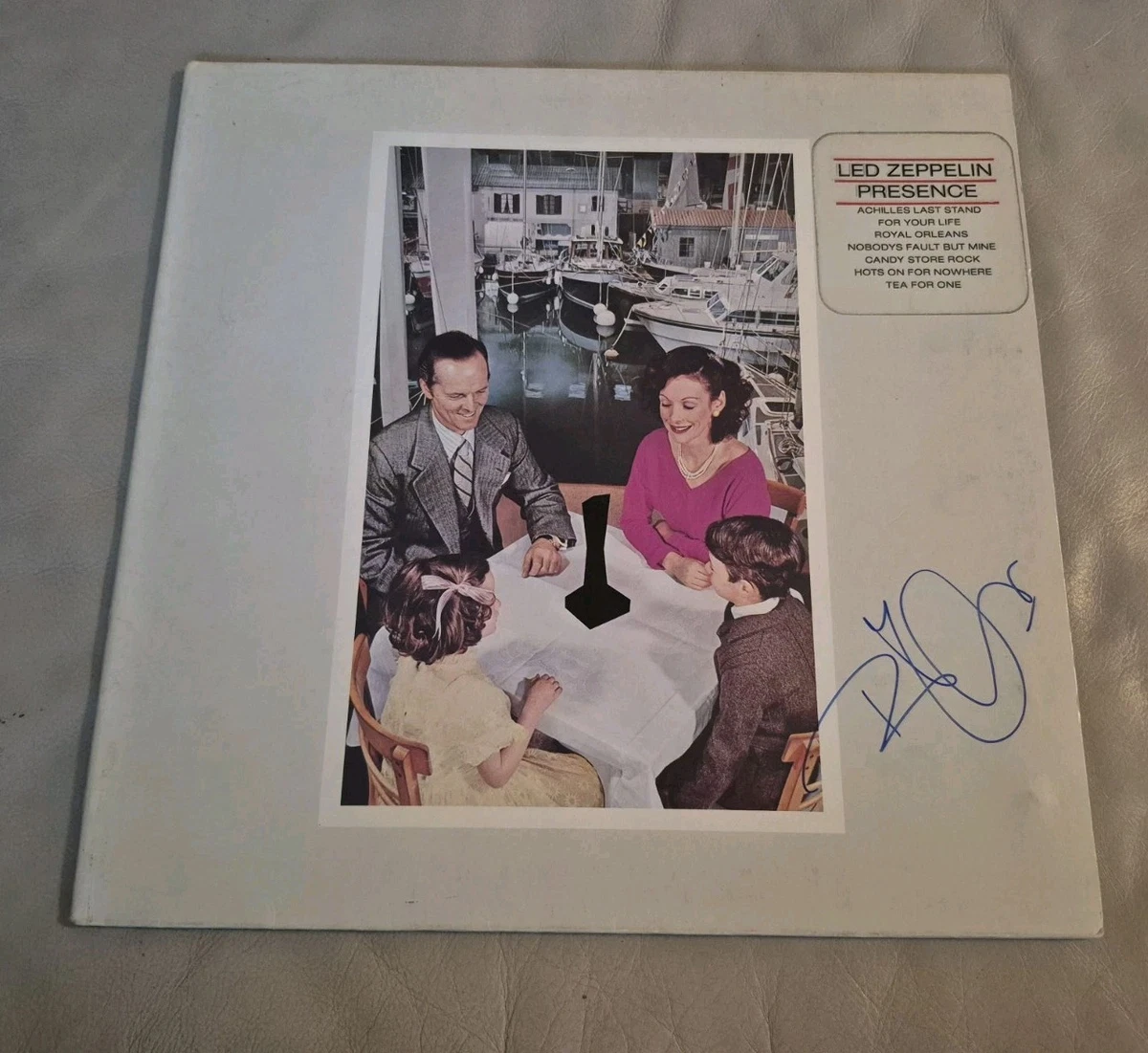 Led Zeppelin Signed Indiana Original Autographed Rock & Pop