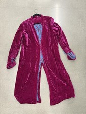 Free People Magenta Velvet Duster Coat Jacket...