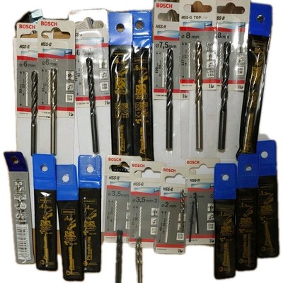27 Stück HSS Metall Bohrer Set  1,5-8,5 mm Bosch + Black and Decker 