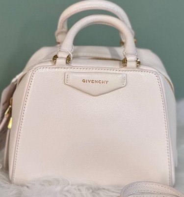 Authentic Givenchy Off-White Antigona Two-Way Leather Bag