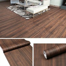 10M Wood Effect Waterproof Vinyl Flooring Roll Floor Cover Kitchen Bathroom