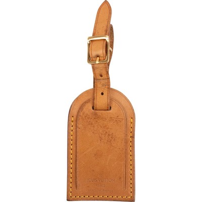 Louis Vuitton Vachetta Leather Luggage Tag Gepäckanhänger Namensschild