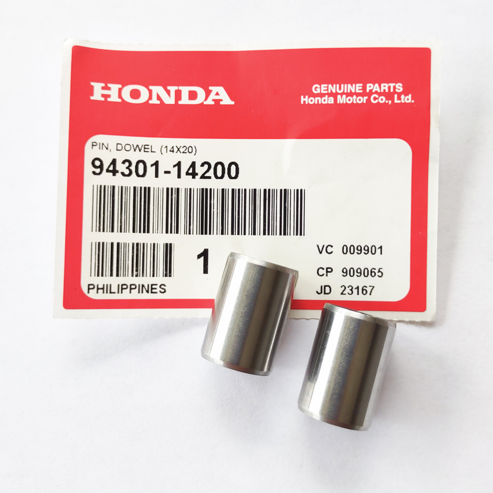 2pc NEW OEM Honda Acura Cylinder Head Dowel Pins M14X20 D B H K seires