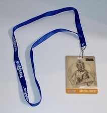 Rare STAR WARS Celebration Orlando 2017 SPECIAL GUEST BADGE & Lanyard, C-3PO, FL