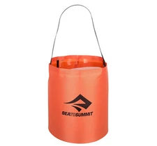Camping Light Weight Water Storage - Sea to Summit Folding Water Bucket 10L Red