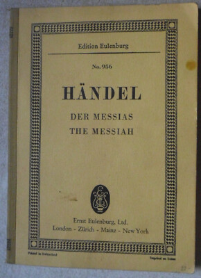 Noten: Brian Priestman, George Frederick Handel - Messias Oratorio, No. 956.