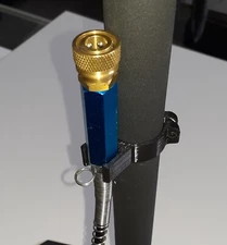 High Pressure Handpump Clamp On Hose Hanger PCP Air Rifle, Gray or Black