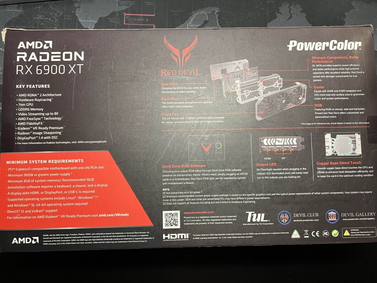 PowerColor Red Devil AMD Radeon RX 6900 XT Ultimate 16GB PowerColor Red Devil AMD Radeon RX 6900 XT Ultimate 16GB