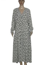 Loveshackfancy Floral Printed Button Pleated Maxi Dress Dolman Long Sleeve New M