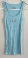 Victoria's Secret Bride I DO Tank Top size Medium Bling Bridal rhinestone blue