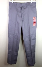 Dickies Pants Mens 36X34 Gray 874 Original Fit Flex Straight Leg Work Wear