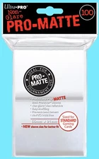 100 ULTRA PRO WHITE PRO-MATTE DECK PROTECTORS Standard Size Card Sleeves MTG