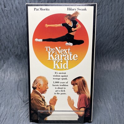 The Next Karate Kid VHS Tape 1995 Pat Morita Hillary Swank Rated