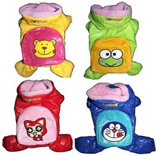 Dog Cat WINTER Coat Backpack Overall Snowsuit Jumpsuit Hoodie Warm For SMALL Pet