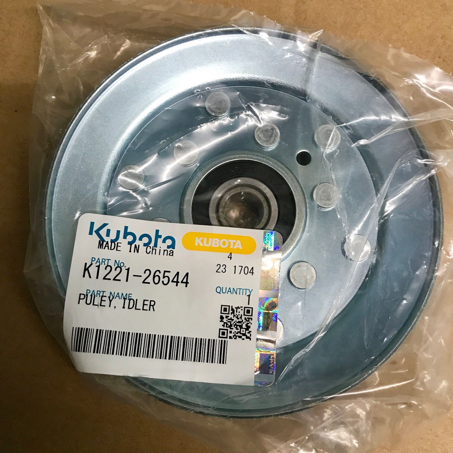 GENUINE KUBOTA Tension Idler Pulley GR1600 2120 K122126544 FREE