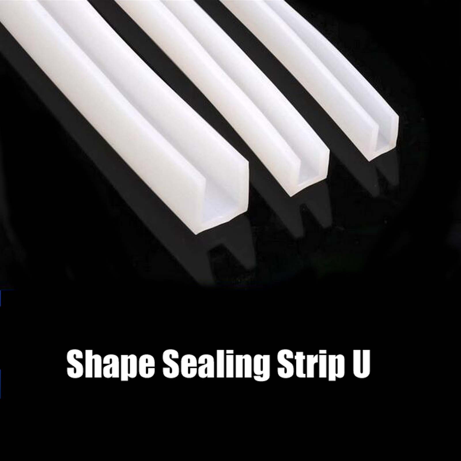 Silicone Rubber UShape Sealing Strip U Channel Edging Trim Slot width