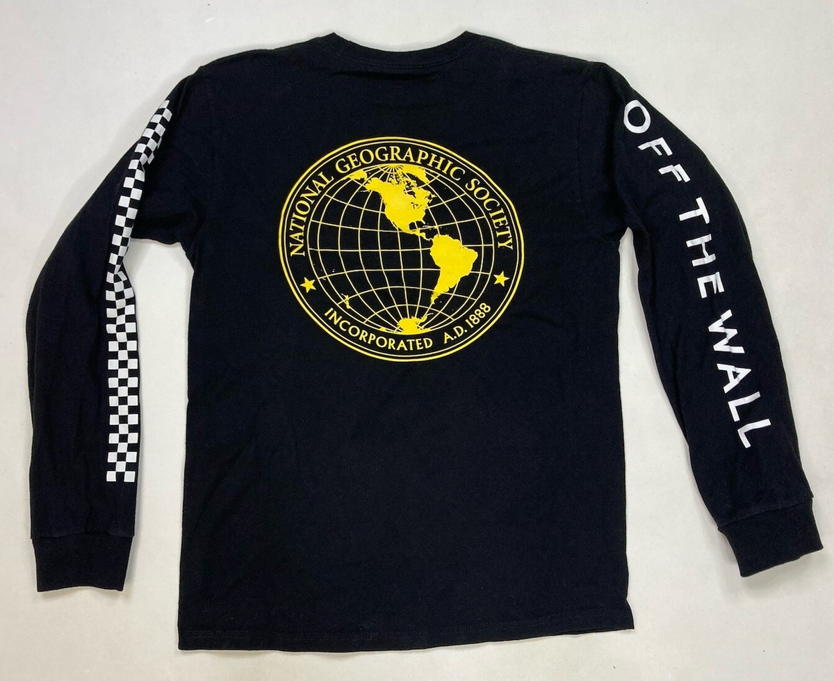 【NATIONAL GEOGRAPHIC】EXPLORE CONCEPT GRAPHIC T-SHIRT Vans X National Geographic Graphic T-shirt Women Small Black
