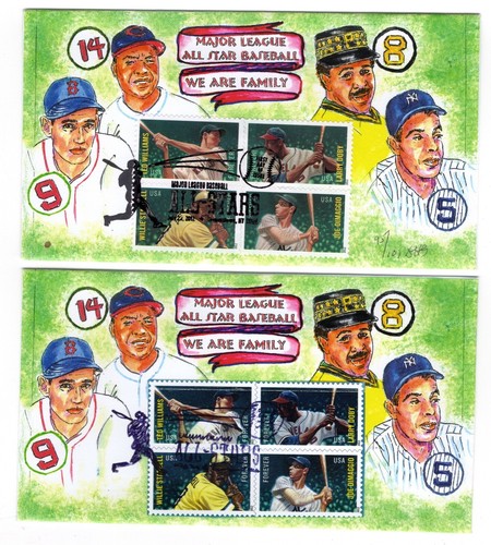#4694-97 Baseball All-Stars 2012 FDC & Production Material Doris Gold - Picture 4 of 5