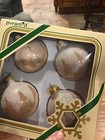2 Boxes Pyramid Satin Sheen Victoria Christmas Ornaments  Glitter Vintage Glass — photo 10