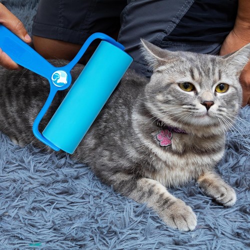 Reusable 6.3" Lint Roller Sticky Multi-Surface Cleaner for Pet Hair, Clothes - Picture 10 of 10