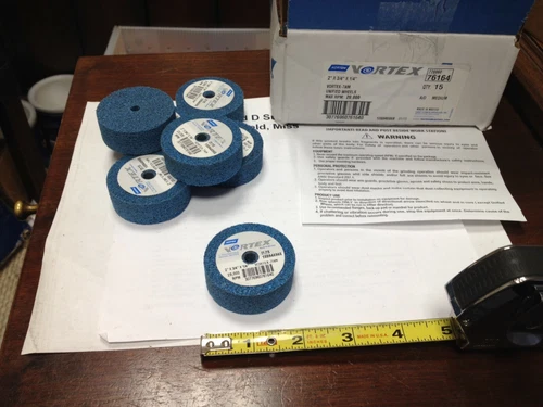 Norton Vortex-7AM, 77696076164, 2" X 3/4" X 1/4" Unified Wheel, Med Grit