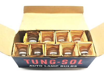 Tung-Sol 12V 50CP DC Auto Lamp Bulbs 1196 [Lot of 9] NOS