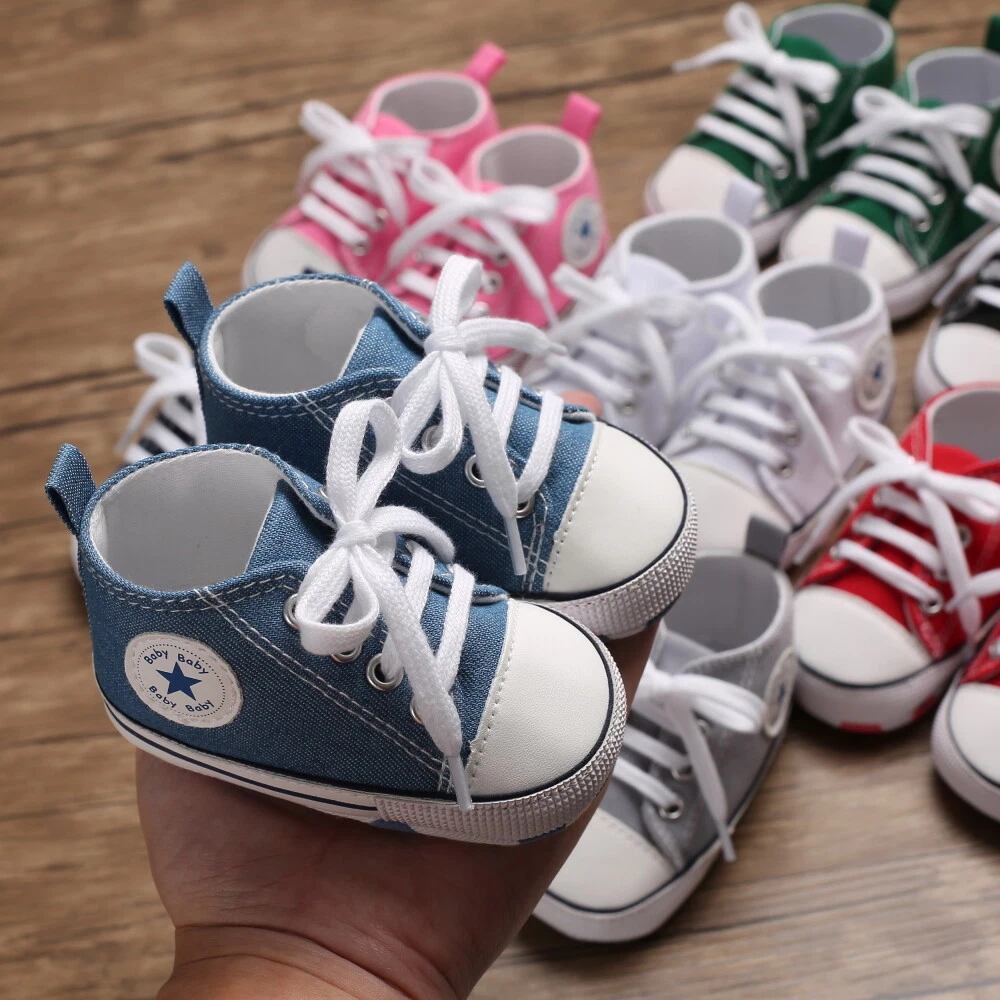 Officer damp Par Classic Newborn Baby Boy Girl Crib Shoes Infant Sneakers Casual Shoes Size  1 2 3 | eBay