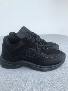 all black chanel sneakers
