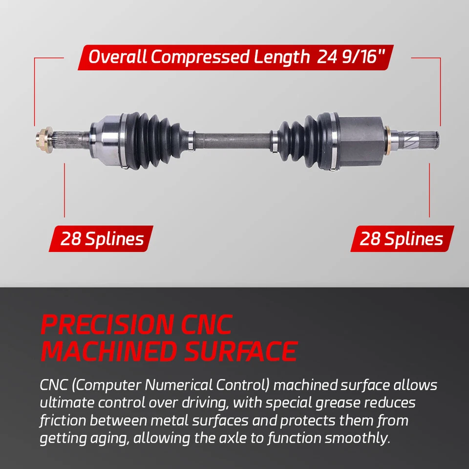Eje delantero izquierdo CV para Mazda5 2006-2008 2005-2006 Mazda3 2,3 L transmisión automática Foto 2 de 4