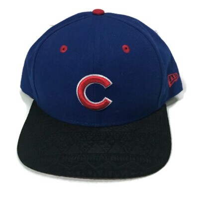 Chicago Cubs New Era MLB Basic 9FIFTY Snapback Hat Blue Black