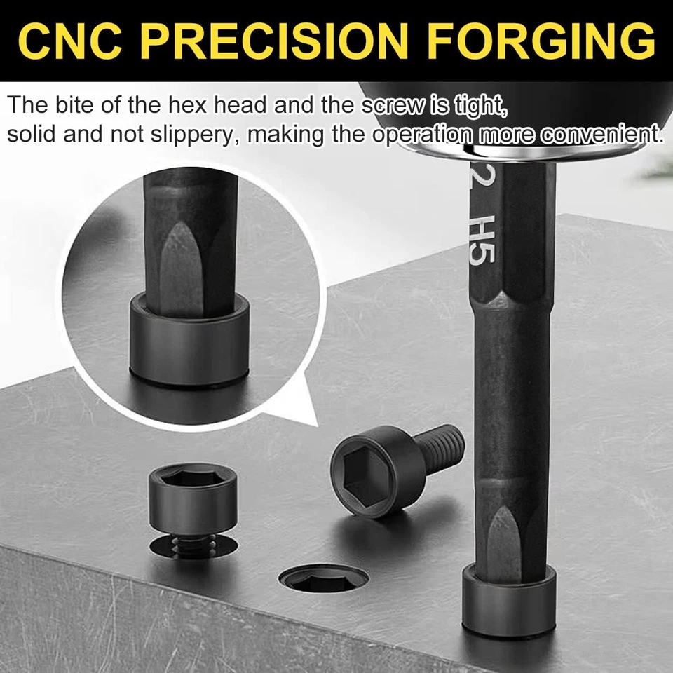 PTSLKHN Hex Head Allen Drill Bit Set 20pc Metric SAE 1/4" Quick Release New - Image 4 of 4