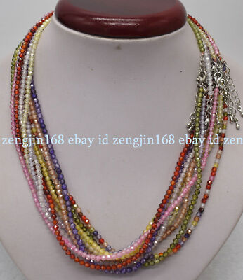 Round Precious Gemstones Real Multi Stone Beads Necklace, Size: 16 Intch To 18 Intch At ₹ 2500/piece In Tonk - Foto 6