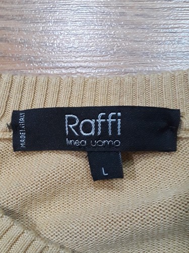 Raffi Linea Uomo Mens Large Soft Tan Preppy Shirt Made In Italy - Picture 6 of 7