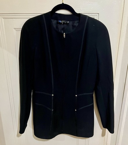 Claude Montana, Giacca nera donna Claude Montana vintage