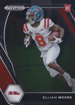 Elijah Moore 2021 Prizm Draft Picks - #124 RC - Ole Miss Rebels