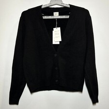 Womens Button-Front Knit Sweater Cardigan - A...
