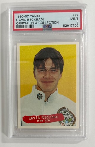 1996 Panini David Beckham RC Official PFA Collections #22 PSA 9 Rookie