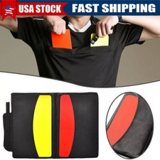 Professional Soccer Referee Wallet Football Red card Yellow Card Pencil Log Book