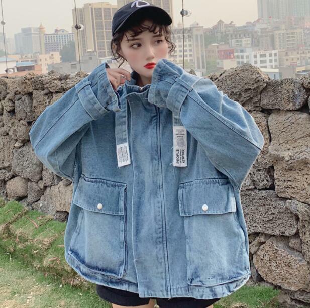 New Spring/Autumn Students Korean Loose Denim Jacket Womens Trendy