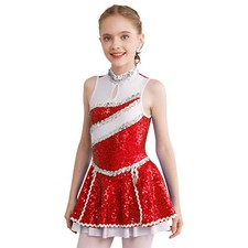 Girls Cheer Leader Outfit Cheerleading Uniform Dance Dress Cosplay Costume
