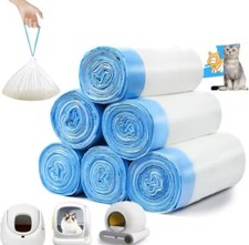 90 Count Cat Litter Box Liners Bag Extra-Thick Pet Waste Bags trash bags 3/6 CT