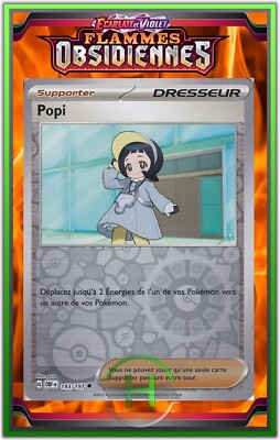 Popi Reverse - EV3:Obsidianische Flammen - 193/197 - Pokemon Karte DE Neu