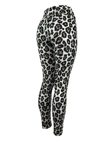 Leopard Print Leggings Grays \u0026 Black 