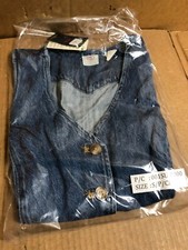 LEVI'S Amore Denim Vest Cause And Effect - Light Wash Soft Jeans SIZE SMALL