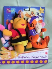 New Disney Winnie the Pooh Piglet Tigger Halloween Friends Stuffed Plush Mattel