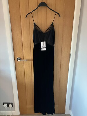 BNWT ZARA Black ZW COLLECTION Lace Velvet Dress Size M | eBay UK BNWT ZARA Black ZW COLLECTION Lace Velvet Dress Size M | eBay UK