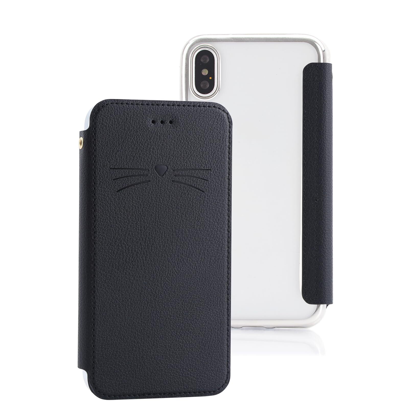 for iphoneXR Smartphone Case Notebook Type Clear Back Transparent Thin Ligh 569