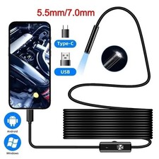 USB Type C Endoscope Camera 5.5mm Inspection Borescope for Android PC UK